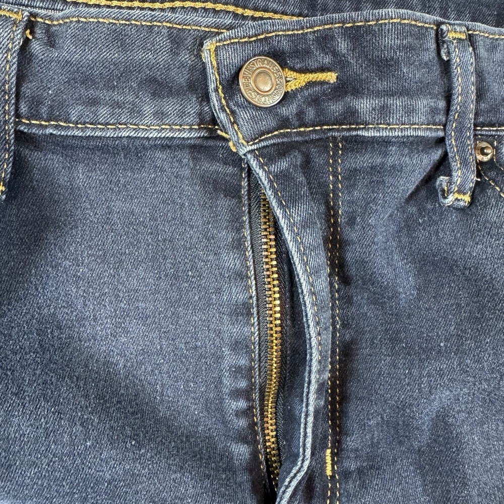 LEVI'S Womens 721 High Rise Skinny Jeans Size 33 Blue - Picture 6 of 13
